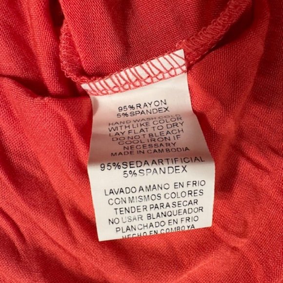 Coral Criss Cross Back Tunic Top  4050  NWT Boutique - Picture 10 of 10